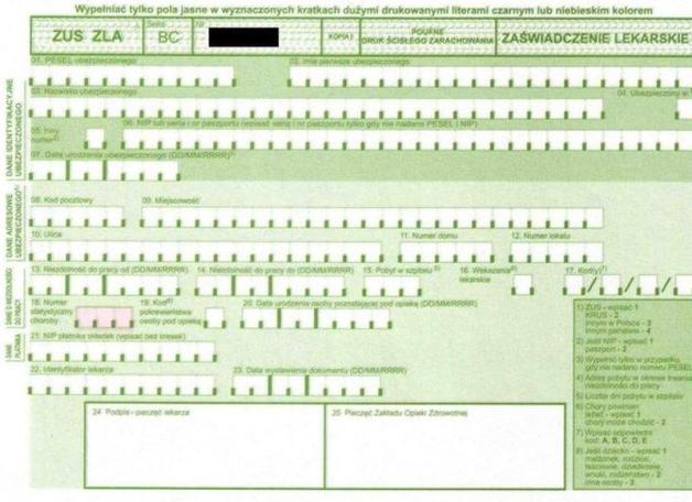 Ostatni rok papierowych zwolnień L4