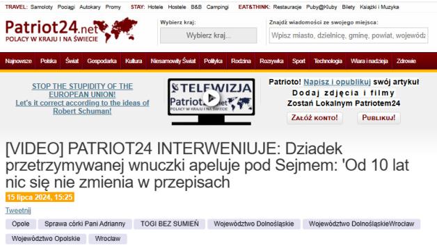 [VIDEO] Dramat, protest i operacja policyjna. Historia walki o córkę pani Adrianny.  Dziecko wróciło do mamy!
